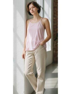 THE CHILDREN’S PLACE Light Pink Lace Side Tank Top Girls L Size 10-12